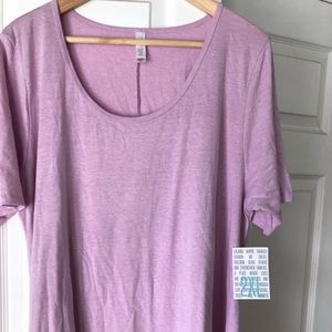 Light purple LulaRoe 2XL Perfect Tee